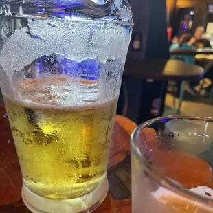 Ice cold Pitchers of beer-Mic Ultra!