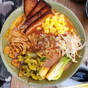 Vegan spicy tantanmen ramen