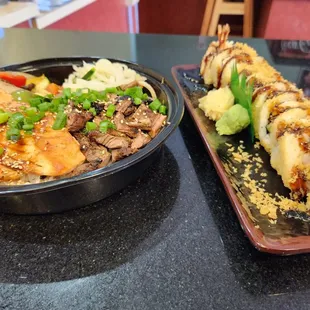 sashimi, sushi, sushi and sashimi, food