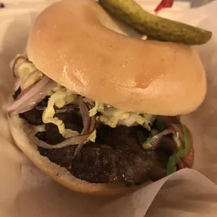 Mini Bagel Burger