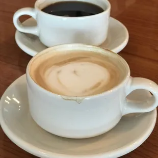 Good latte and americano.