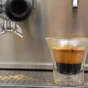 Our espresso is a blend of Central &amp; South American beans highlighted by an Ethiopian coffee.