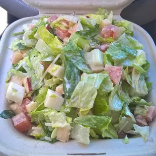 ham and cheese chopped salad