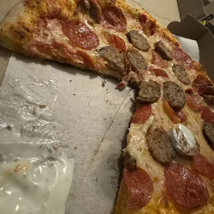 Small New York style pizza