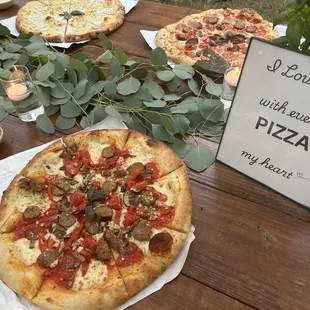 pizza, food