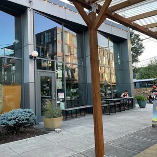 Outside of the business.