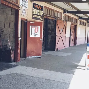 The entrance is unassuming.