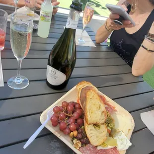 Best deal ever! Sal&apos;s awesome charcuterie with cuvee for $25!