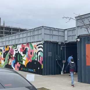 Outside on a windy day