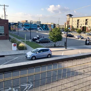 Upstairs looking across the street. September 2019.