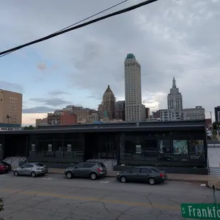 View of downton from the top of the Boxyard