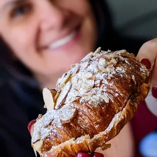 Almond cream croissant.  Delightful!