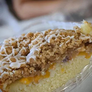 Peach coffee cake