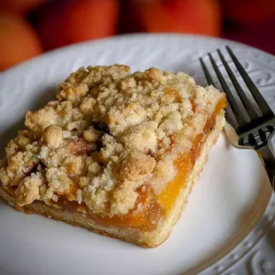 Peach pie bar