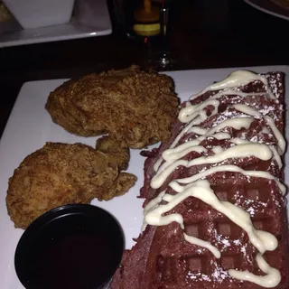 Red Velvet Chicken N Waffle