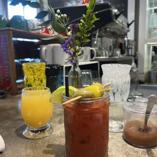 Bloody Mary and Mimosa