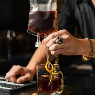 Amaro Transfusion cocktail