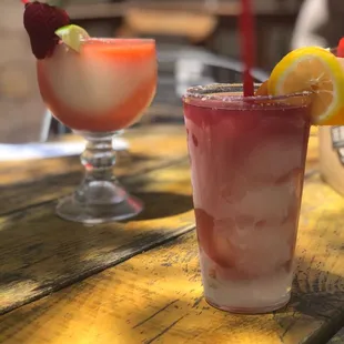 Sangarita and a swirled marg