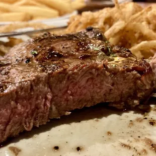 a steak and french fries