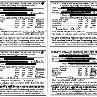 Uncensored Comment Cards #9