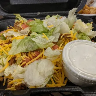 The portion of the salad I took home with me.