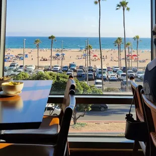 Indoor dining with ocean views