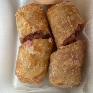 Reuben egg rolls!