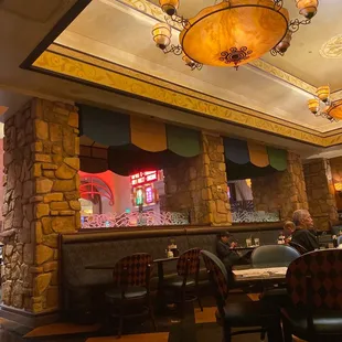 the interior of a restaurant