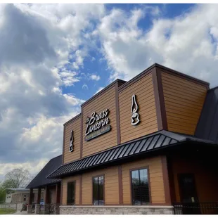 the front of the restaurant