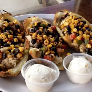Loaded potatoes - sultry señorita minus cheese