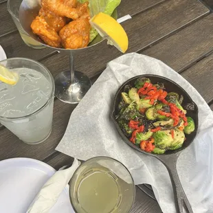 Brussels Sprouts Fried Shrimp