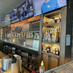 Full bar with plenty of beers to try