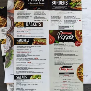 Menu at The Brass Tap, McKinney