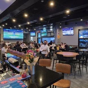 Main dining area and bar