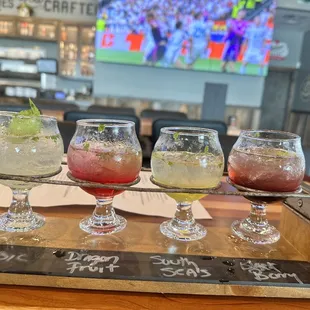 Mojito flight. All 4 were delicious.