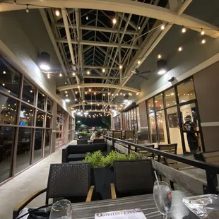 Outside seating area