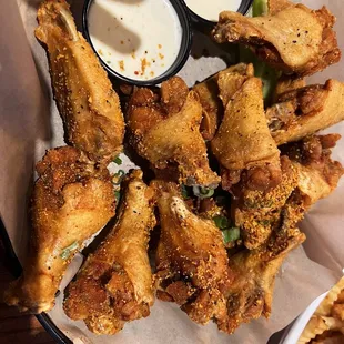 Honey bourbon wings