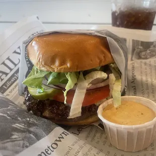 Cheese burger all the way