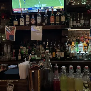 a football game on tv