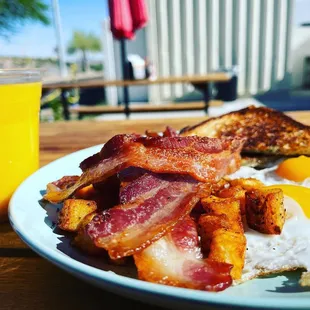 2 eggs cooked any way you like served w/Choice sourdough or Heartland grain toast and breakfast potatoes. (Don&apos;t forget to add protein )