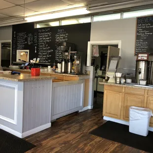 The front counter.