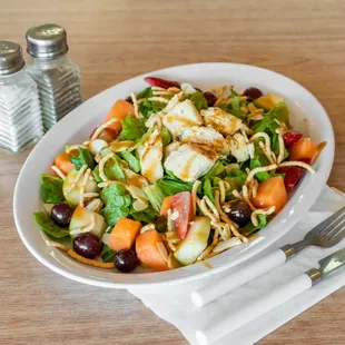 Hot Marinated Grilled Chicken Salad