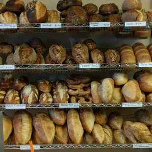 a variety of baked goods