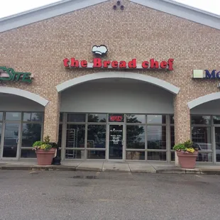 the front of the restaurant