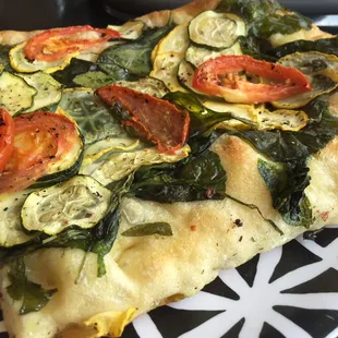 The half flatbread that was all about summer. This was such a treat. If only there was a way to heat it in the oven and not a microwave.