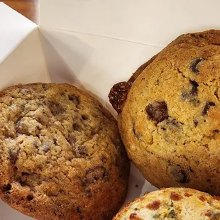 Heath Cookie and Choc Chip Caramel Cookie