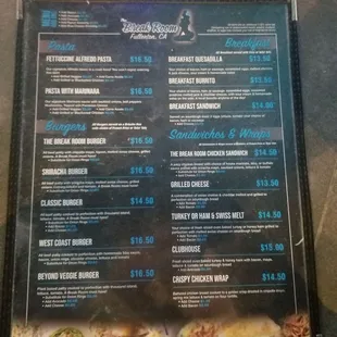 Menu.