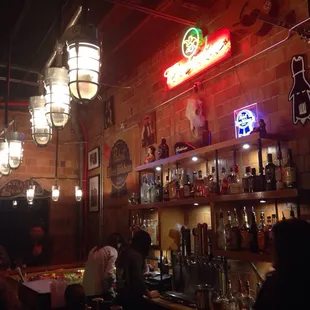 people sitting at the bar