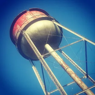 Water tower beside it.