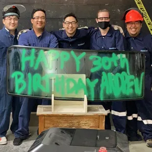 Thank you Andrew and Friends for spending your birthday with us today.